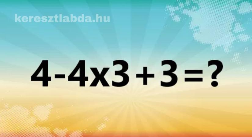Napi matek feladat: Látszólag könnyű, de a végeredmény sokakat sokkol