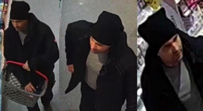 Fekete sapkás férfi csent el parfümöket Petőházán - fotó