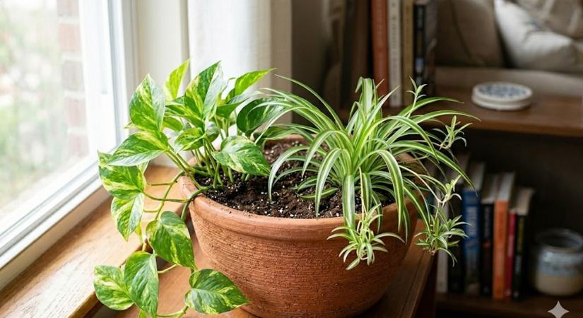 Növénytársítás egyetlen cserépben: így lesz több szobanövényed ugyanannyi munkával