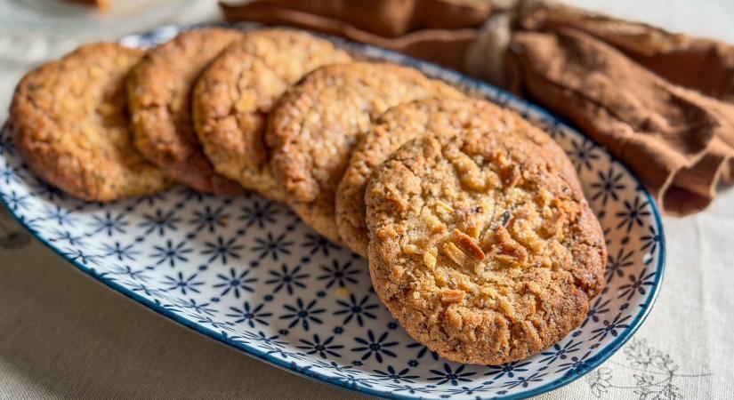 Mandulás, mákos keksz