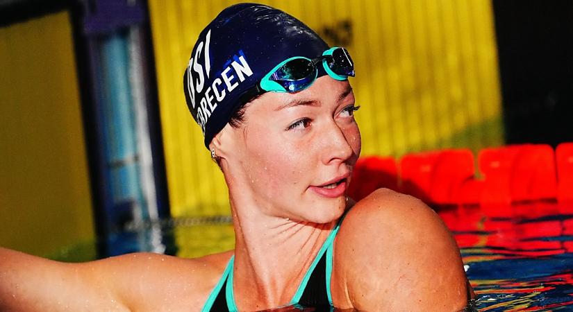 Ezüstérmes lett száz méter gyorson a debreceni sellőlány