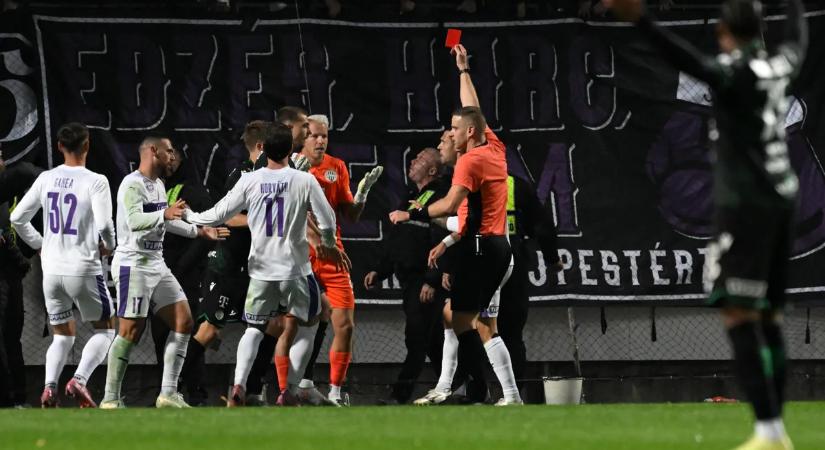 Hatósági eljárás indulhat a labdaszedőt meglökő Fradi-kapus ellen