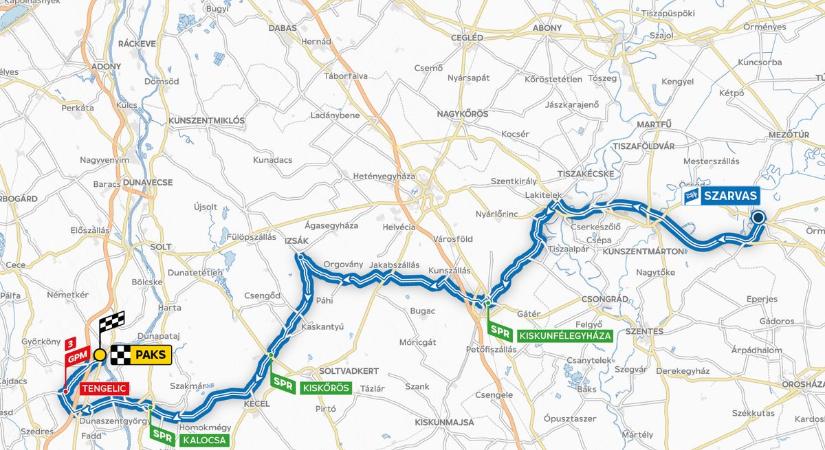 A paksi befutót is érinti a Tour de Hongrie útvonal-módosítása