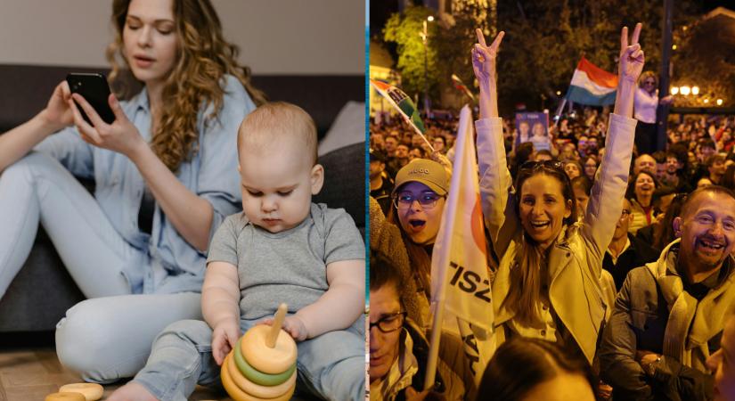 Mindenki kint van az utcán – te altatsz: kisgyerekes anyák a választás estéjén