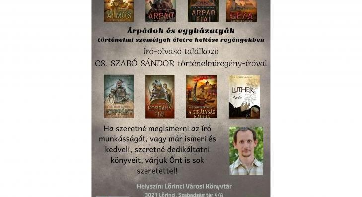 Találkozás egy izgalmas történelmi regényíróval 