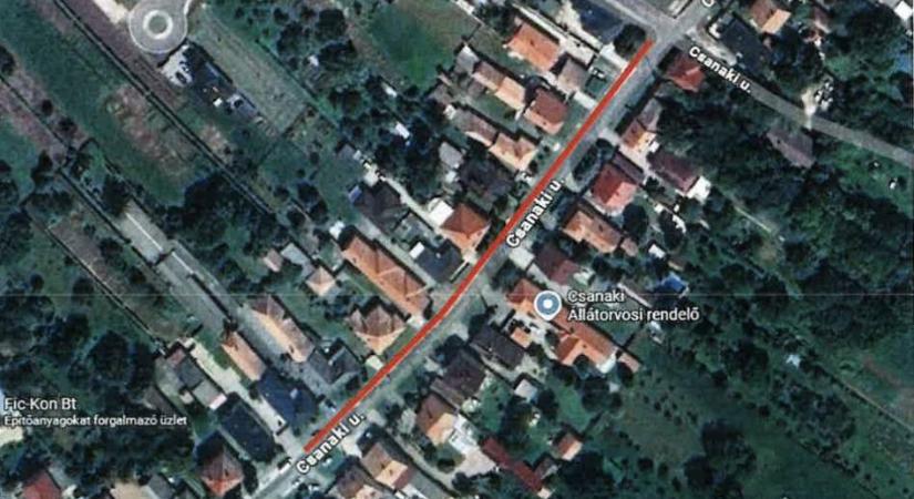 Járdafelújítás kezdődik a Csanaki utcában – ideiglenes korlátozásokra kell számítani
