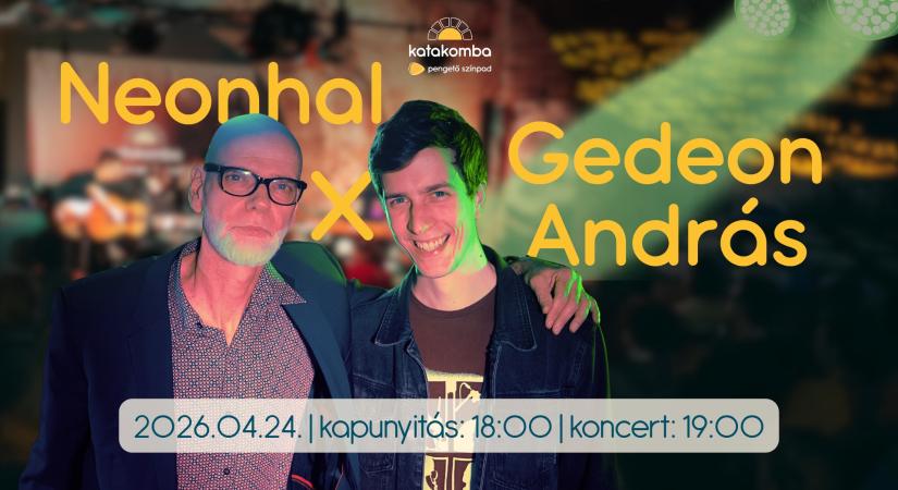 Két generáció egy színpadon! Közös koncertet ad a Neonhal és Gedeon András a Katakombában