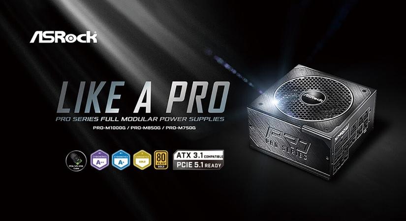 5V BOOST-os ASRock PRO tápok jöttek a középkategóriába