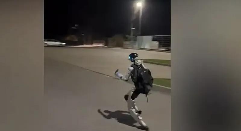 Videón, ahogyan egy robot kergette a vaddisznókat Varsóban