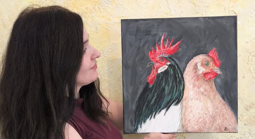 Állatportrék, virágmesék: Aradi Zsuzsa festményeit láthatjuk a Méliuszban