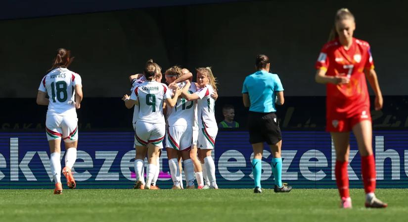 Hetet rúgott Észak-Macedóniának, továbbra is selejtezőcsoportja élén a magyar női labdarúgó-válogatott