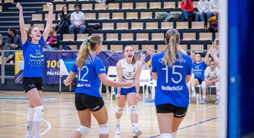 Háromszettes TFSE-siker a női röpi Extraligában