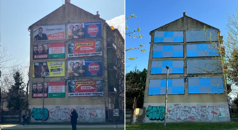 Máris csupaszon áll a propaganda fala