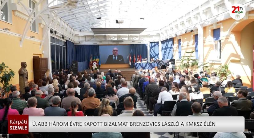 Újabb három évre kapott bizalmat Brenzovics László a KMKSZ élén (videó)