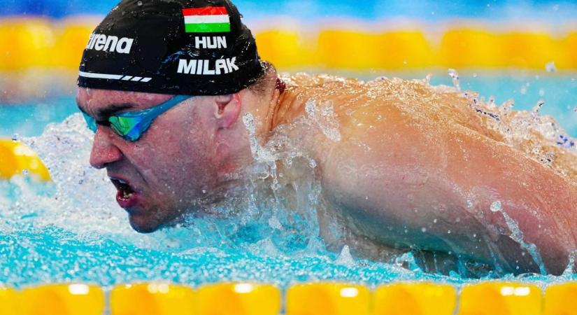 Milák már a középdöntőben a világ idei legjobbját úszta