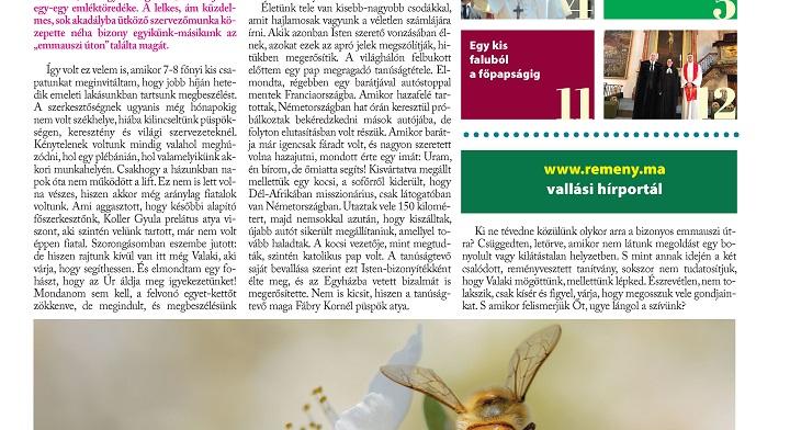 Az újság közös szerkesztésére is buzdít a Remény 16. száma