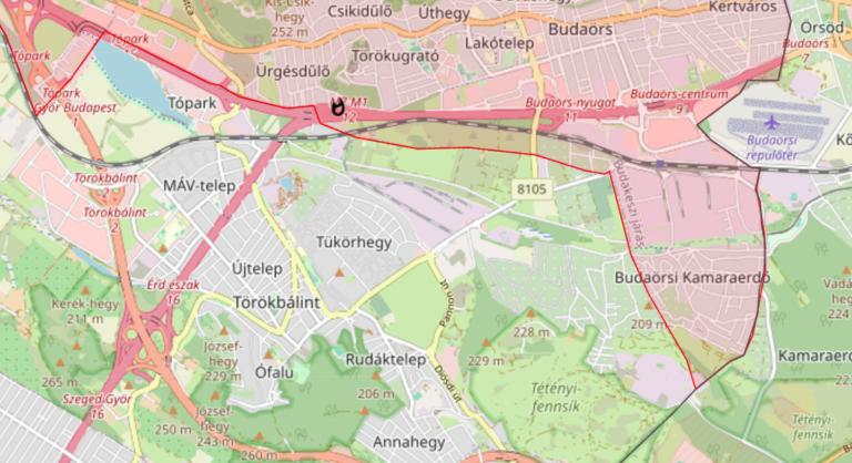 Kigyulladt egy autó az M7-esen Törökbálintnál