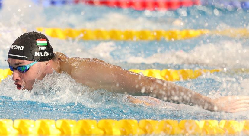 Hihetetlen formában tért vissza Milák Kristóf: már a döntő előtt letarolta a világranglistát