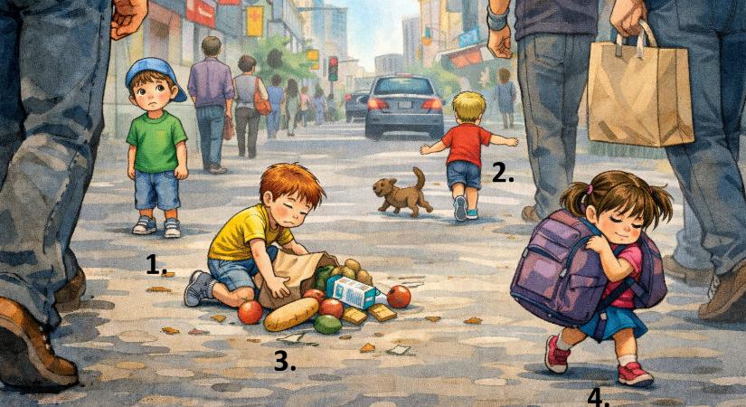 Melyik gyereknek segítenél először? Ez a döntésed 3 fontos tulajdonságodat is elárulja