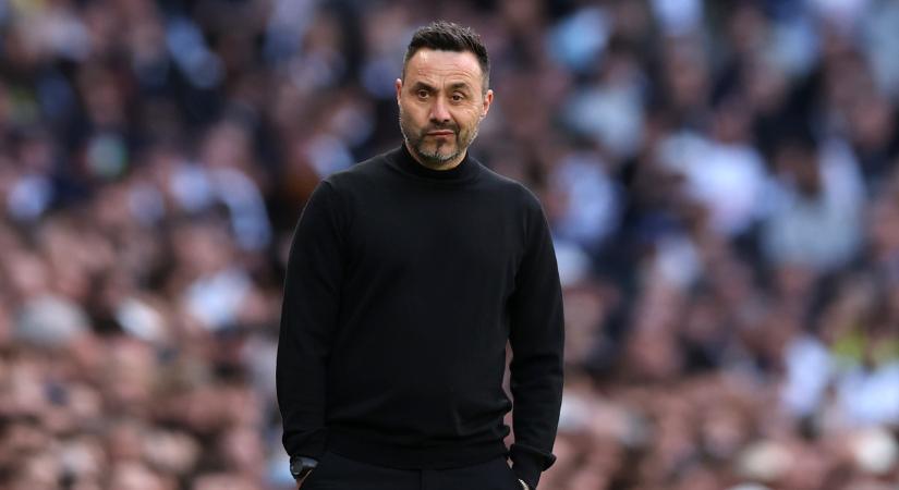 Tottenham: Roberto De Zerbi szerint csapata képes megnyerni a hátralévő öt mérkőzést a bajnokságban