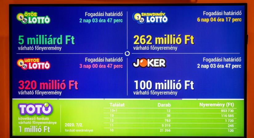 A választás utáni héten minden lottón elvitték a főnyereményt