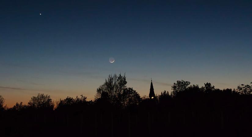 Sovány holdsarló és kövér Vénusz