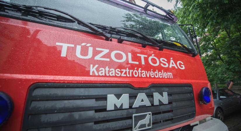 Bozóttűz érte el a lakóházat Szalkszentmártonnál – útzár mellett dolgoznak a tűzoltók