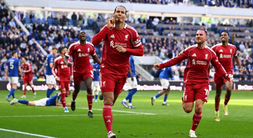 PL: Van Dijk fejesével győzött az Everton vendégeként a Liverpool! – videóval