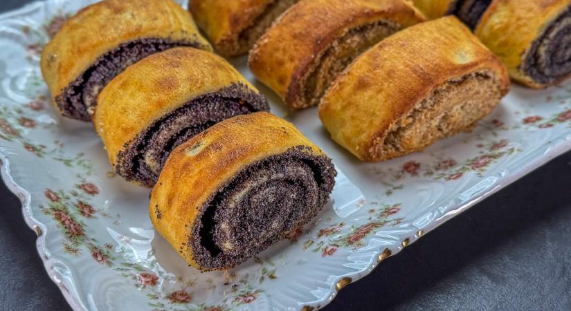 Diós és mákos pogácsa