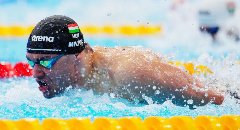 Milák Kristóf az országos bajnokság utolsó napján a világ idei legjobb idejét úszta 100 méter pillangón