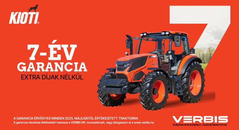 KIOTI HX1403: Világszínvonalú technika, biztos hazai háttér