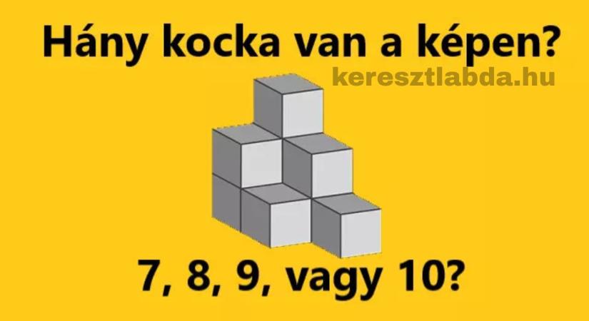 Napi matek feladat: Hány kocka van a képen? A takarásban lévők számítanak