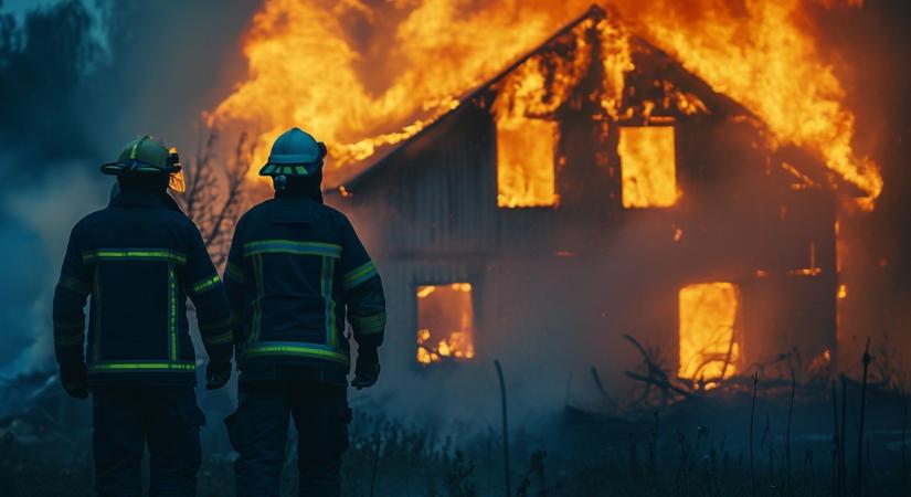 Leégett egy ház Nógrádban, szörnyethalt az egyik ott lakó