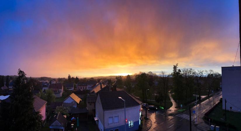 Zivatar miatt adtak ki riasztást Vas vármegyére