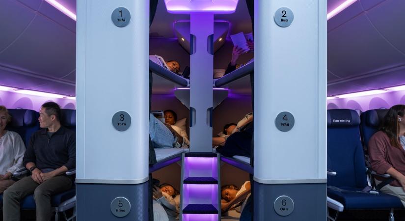 Ágyakat kapnak az utasok a repülőkön