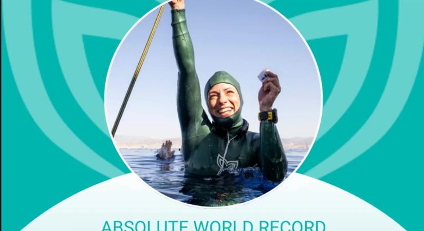 Törőcsik Zsófia új világcsúcsot ért el szabadtüdős merülésben