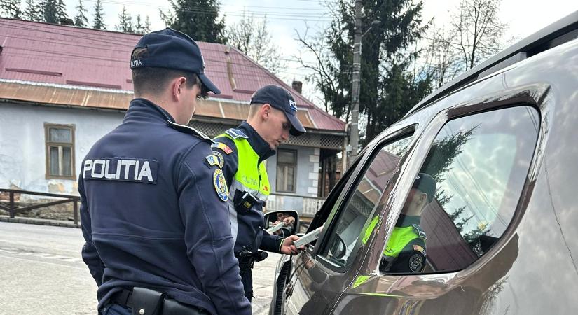 Hargita megye: hat jogosítványt vontak be a nagyszabású rendőrségi akcióban