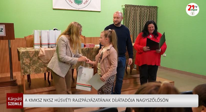 A KMKSZ NKSZ húsvéti rajzpályázatának díjátadója Nagyszőlősön (videó)