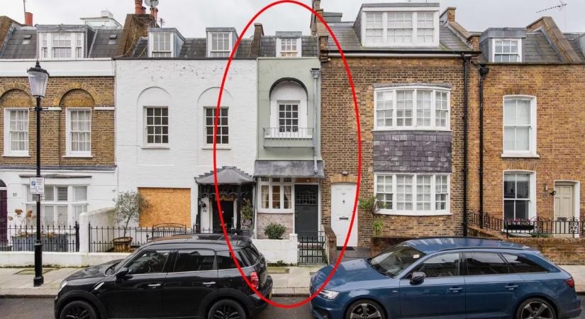 Élnél ebben? Eladó London második legkeskenyebb háza