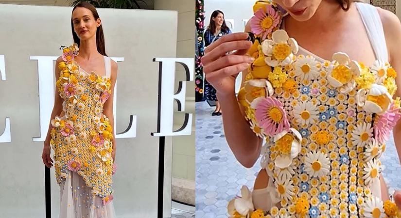 Hihetetlen, de igaz: LEGO-ból készült ruha hódította meg a kifutót!