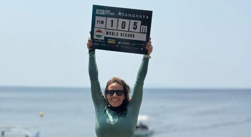 Őrületes világcsúcsot merült Törőcsik Zsófia!