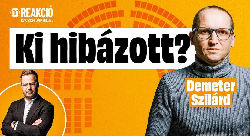 Az, hogy dögölj meg, nem politikai érv  REAKCIÓ Demeter Szilárddal