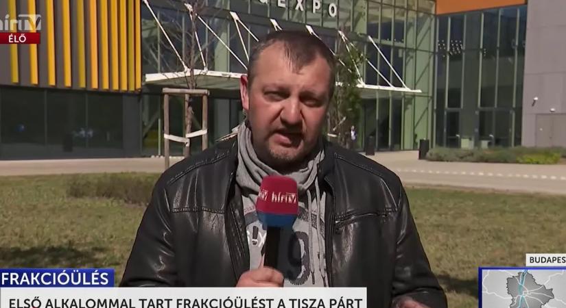 Nem engedték be a Hír TV stábját a Tisza Párt első frakcióülését követő sajtótájékoztatóra
