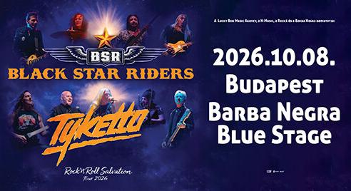 Budapestet is érinti a Black Star Riders és a Tyketto közös turnéja