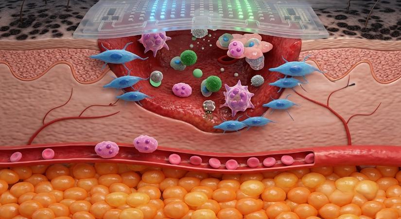 Intelligens sebkötöző anyag krónikus sebek ellátásához