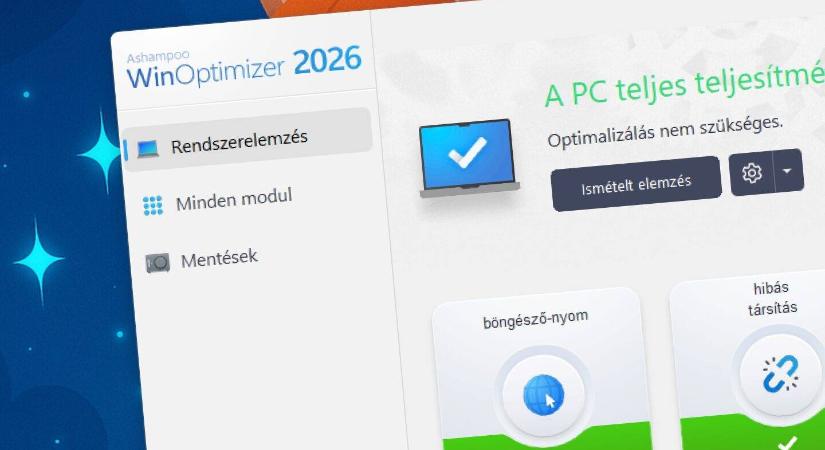 WinOptimizer 2026 ingyen, teljes verzióban: tavaszi nagytakarítás a PC-n!