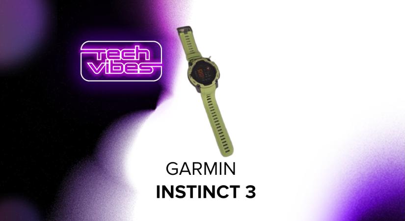 Üzemidőbajnok sportkaróra extrém helyzetekre, kötelező hiányosságokkal - Garmin Instinct 3 - Tech Vibes