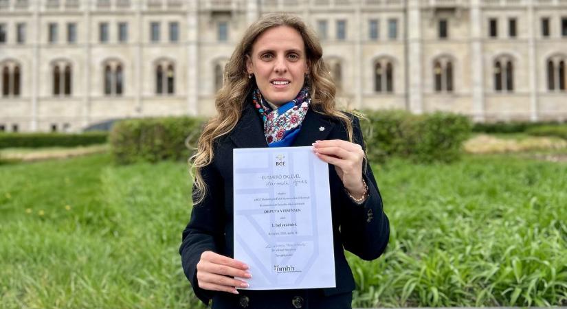 Megyei büszkeség: első lett csapatával Harmath Ágnes Zsófia a BGE versenyén