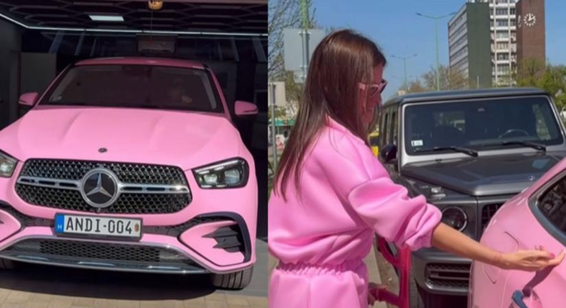 Meglepetés a javából: Horváth Tamás babarózsaszín Mercedessel lepte meg párját