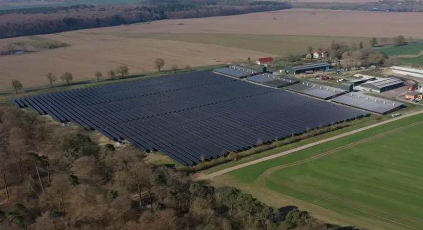 Dupla haszon egy hektárról: tyúkok a napelemek alatt